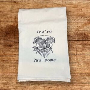 Handmade You’re Pawesome Kitchen Towel​​